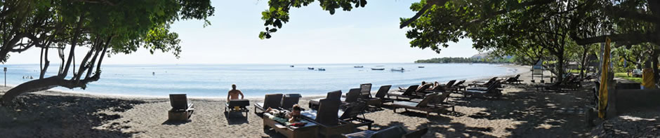 beachfront pondok sari resort
